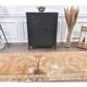 3'6x12'6 Orange Brown Vintage Turkish Hand-Knotted Runner Rug 110x385