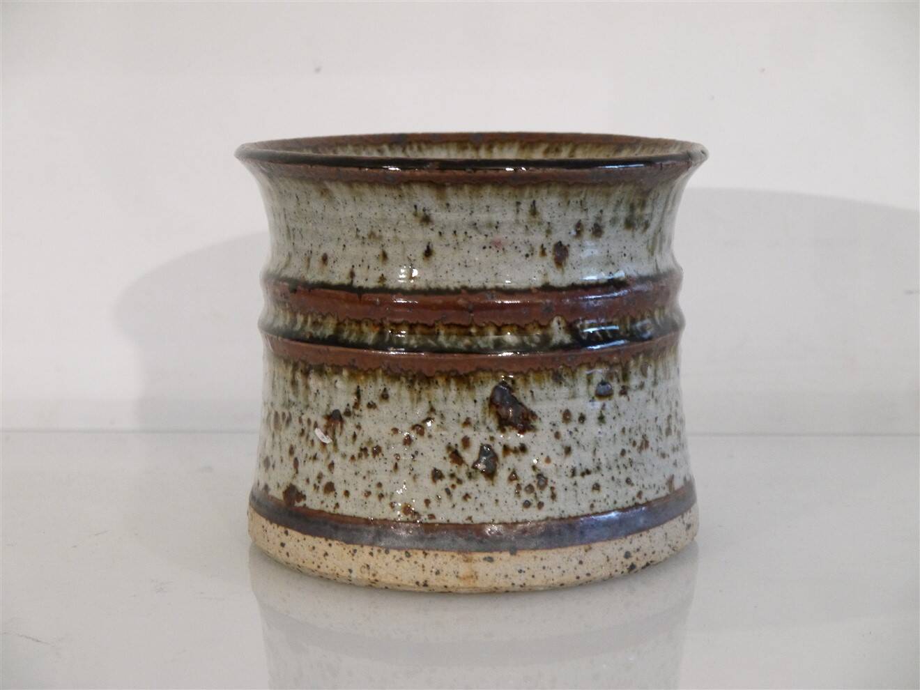 Danish glazed stoneware trinket dish, 1960s