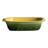 Ceramic baking dish, floral patterns