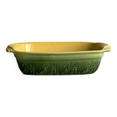 Ceramic baking dish, floral patterns