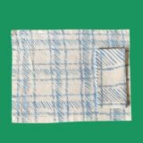 Blue plaid towel