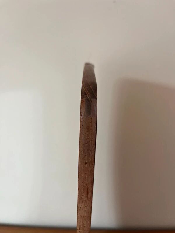 Vintage Danish teak mirror - small size - organic edges