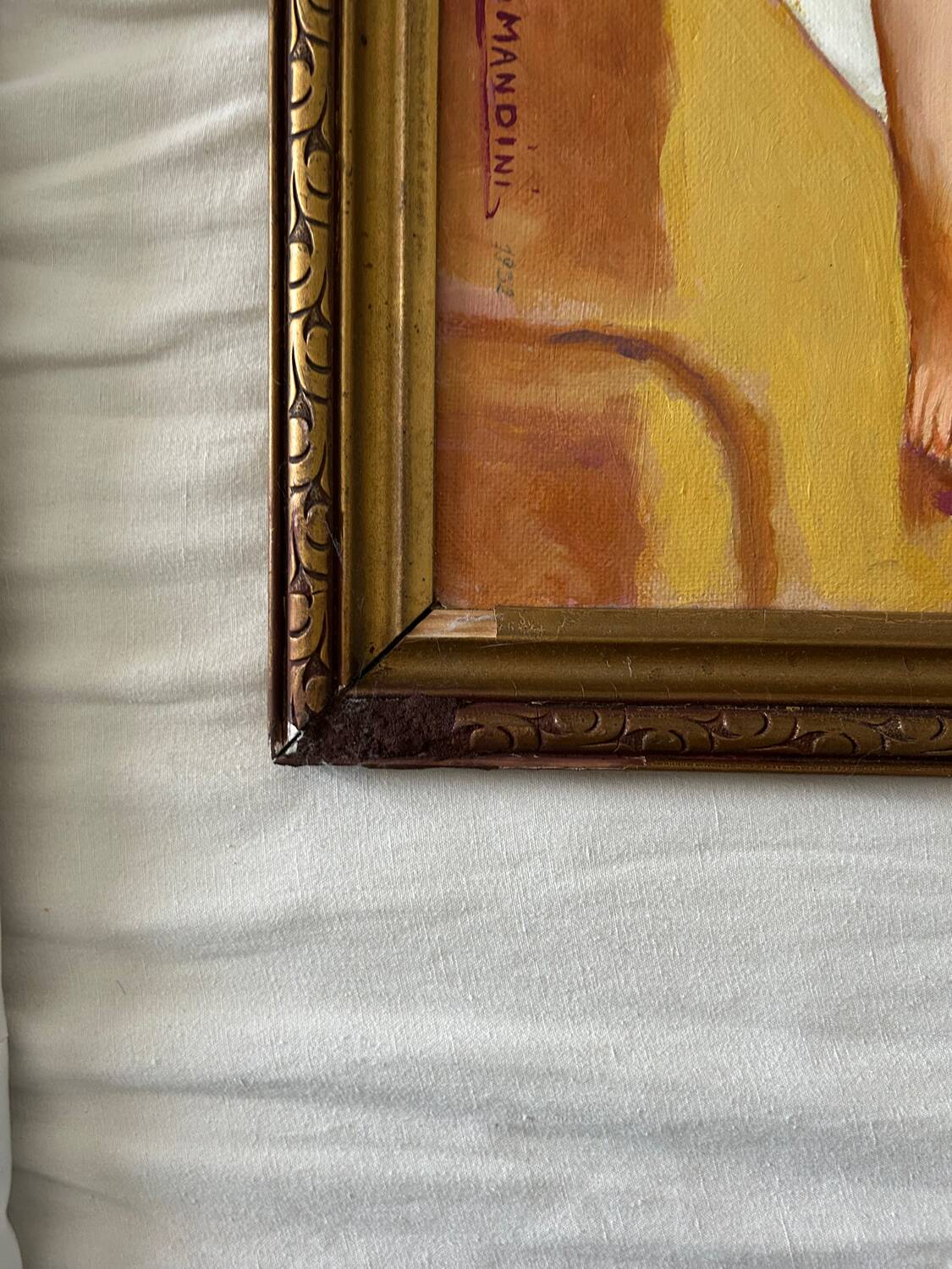 Oil on canvas Female nude 1952