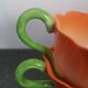 Pair of slurry cups flowers