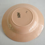 Assiettes creuses Digoin rose