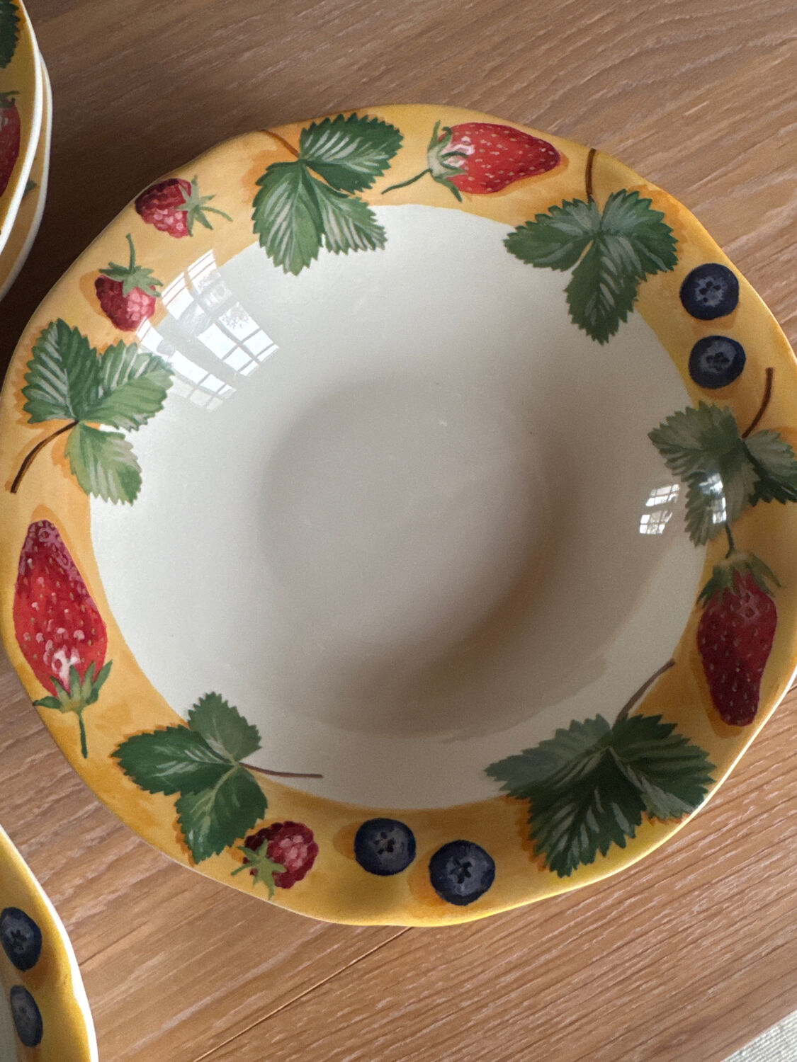 Deep dessert plates