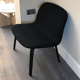 Muuto Visu lounge chair by Kvadrat Steelcut 190, in black