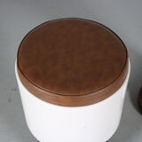 1960s pair of space age stools from italy