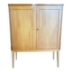 Vintage shallow wooden armoire / WK Môbel armoire