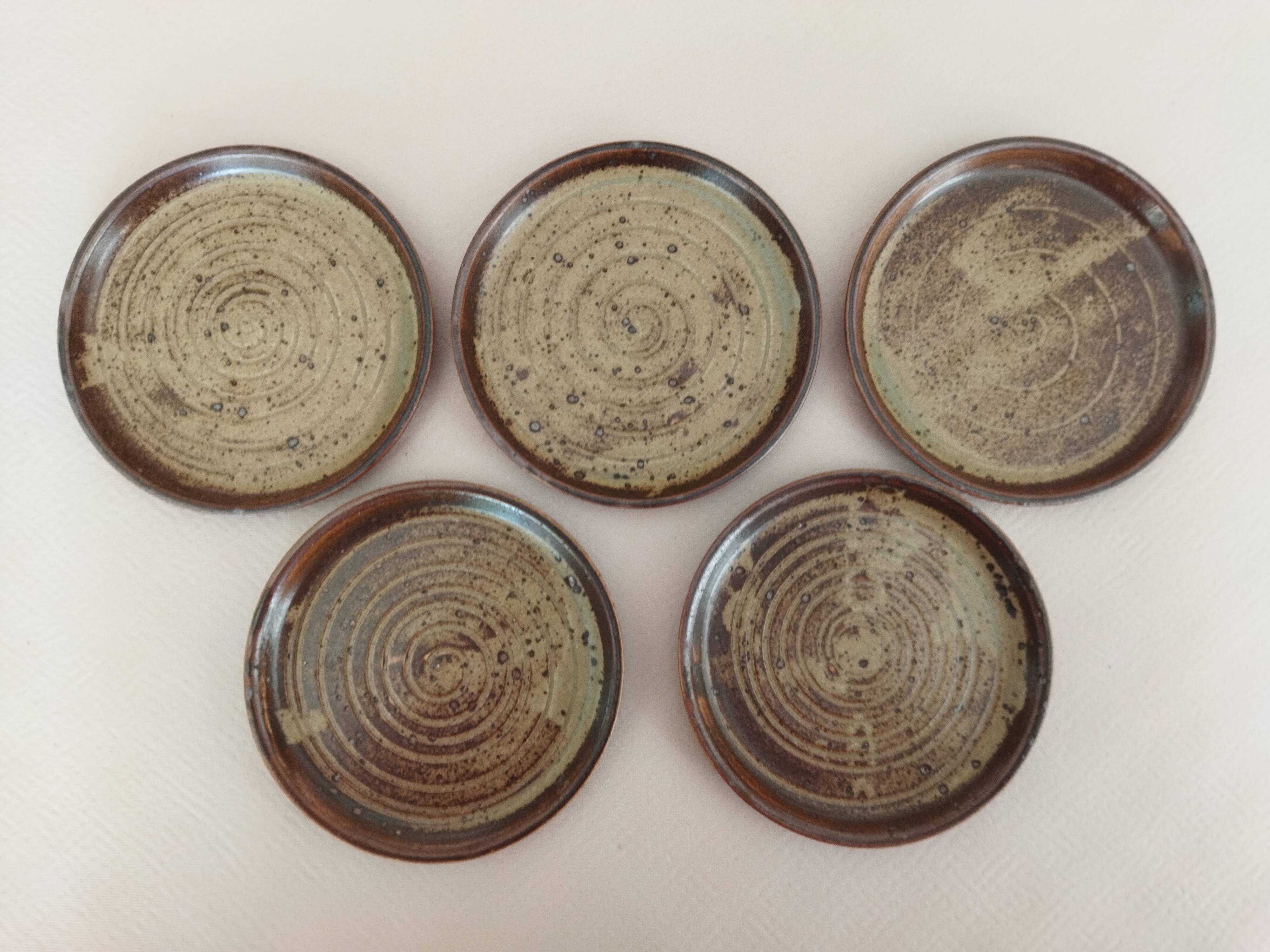 Stoneware tapas plates Rocaille Japan