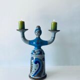 Mexican ceramic candle holder