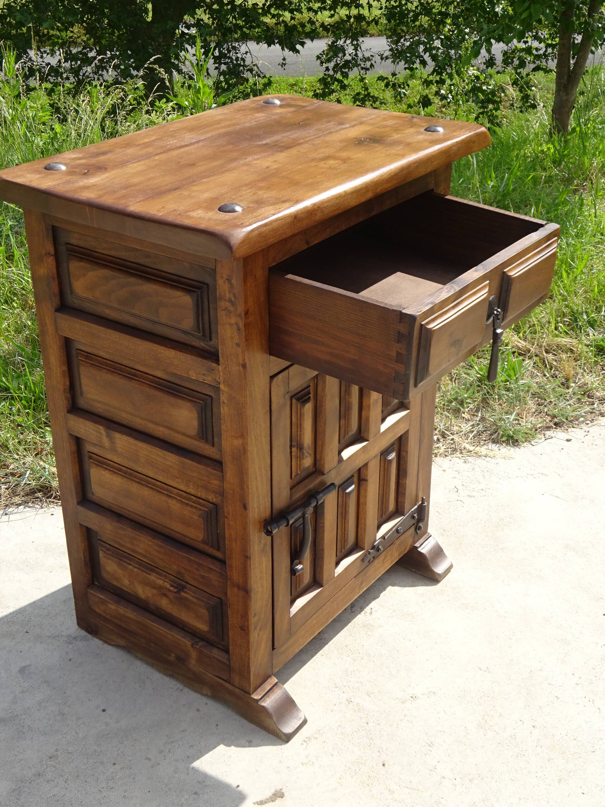 Small jam cupboard made of solid oak
