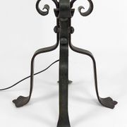 Floor lamp with wrought iron rooster by Jean Touret for the Ateliers Marolles, circa 1950