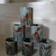 6 vintage handmade cups/mugs