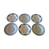 6 mismatched old hollow plates