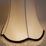 2 handmade lampshades in satin silk canvas