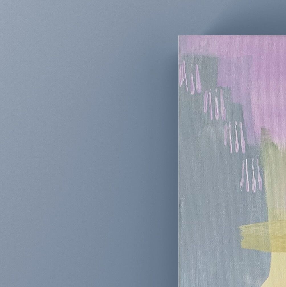 Fade out Lines - Abstract, Acrylic, 50 x 50 cm, unique original piece