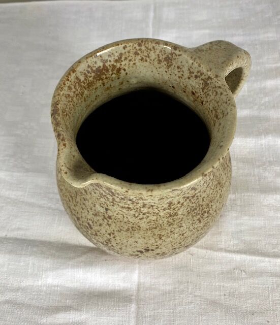 Turned sandstone water pitcher