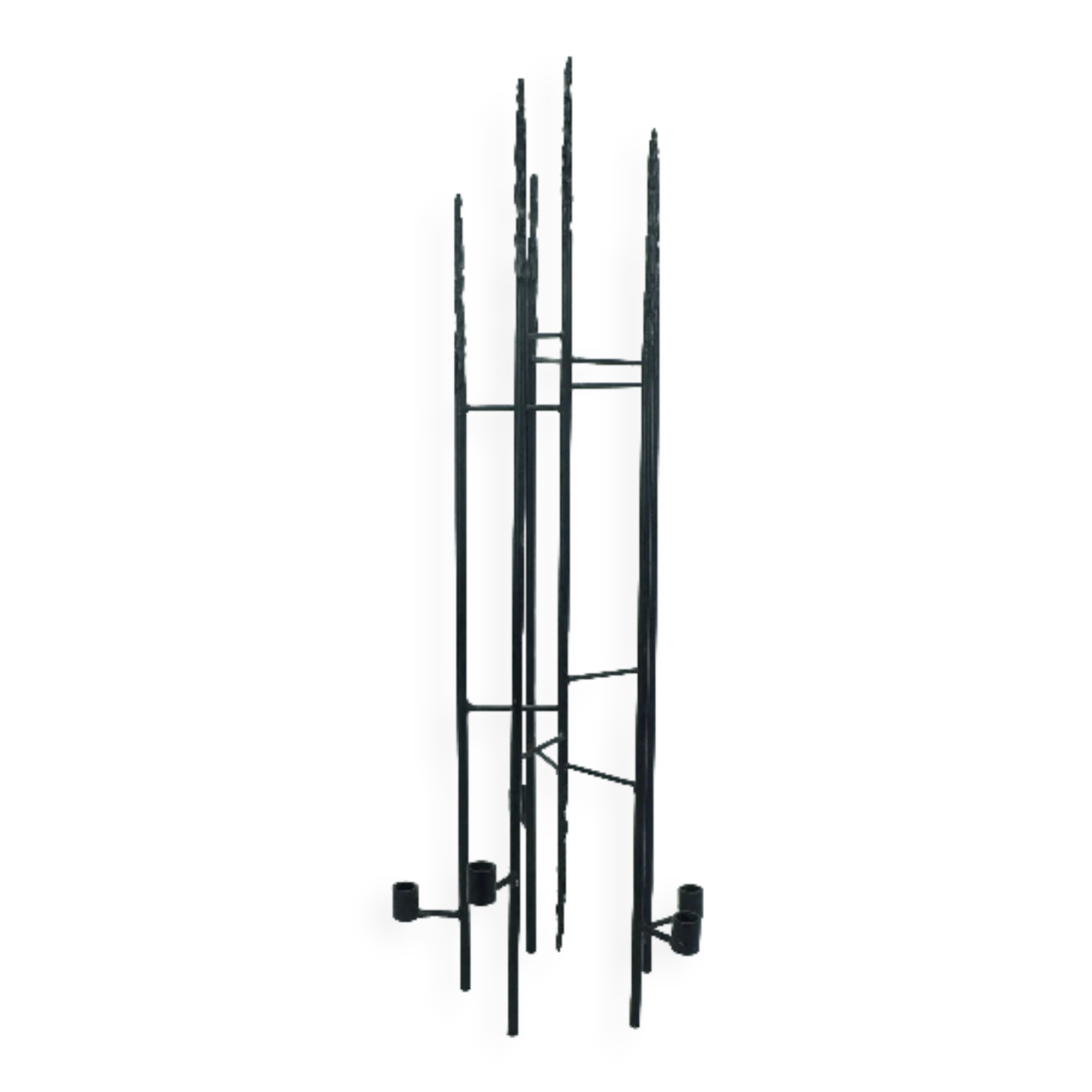 Vintage filigree mid century candleholder iron 60s