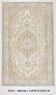 Tapis vintage Madallion Corners vert clair et beige 5x9, 166x268 cm