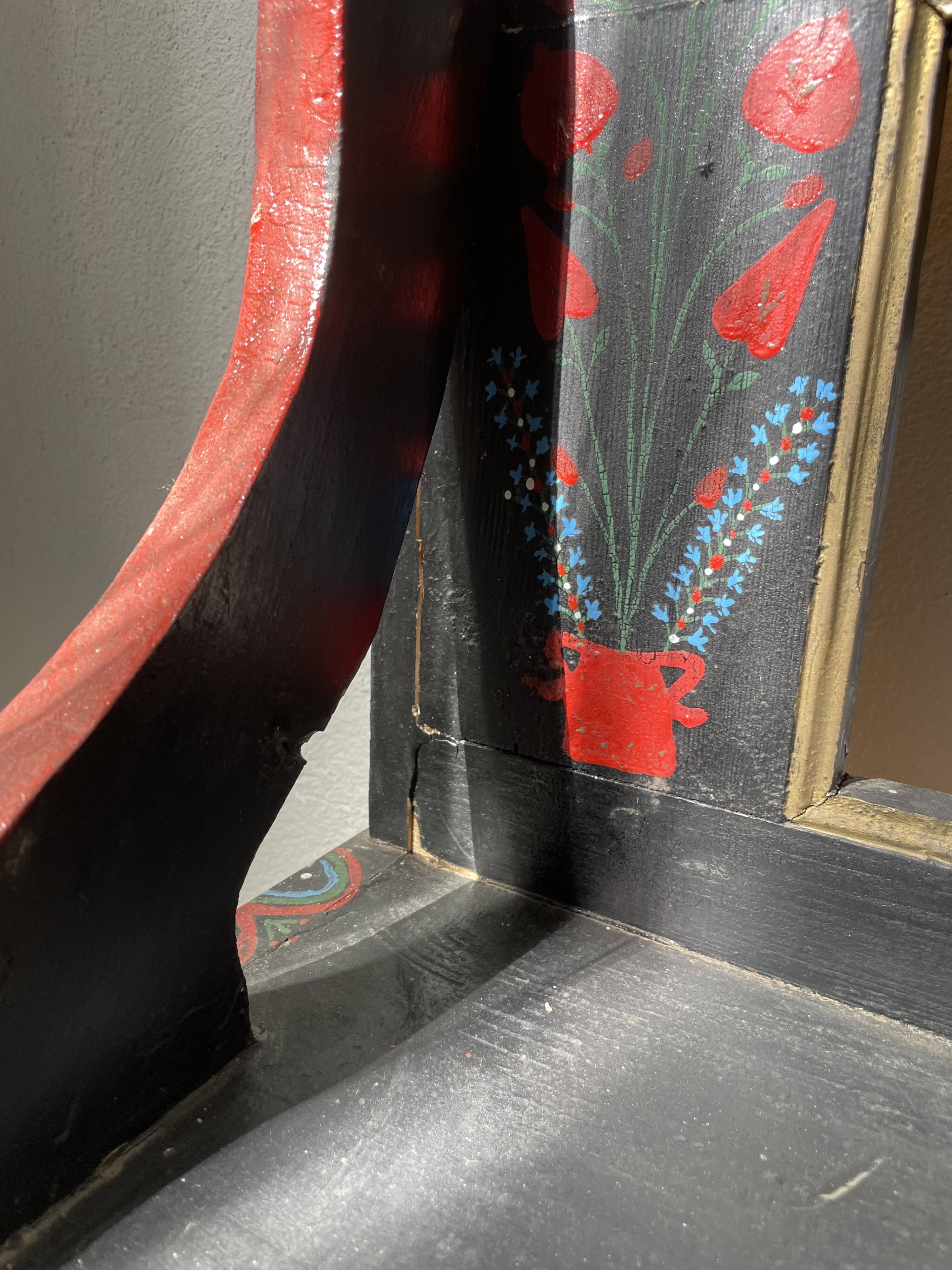 Moldavian bench 1968 polychrome