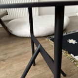 Side table stock table black metal black by normann copenhagen