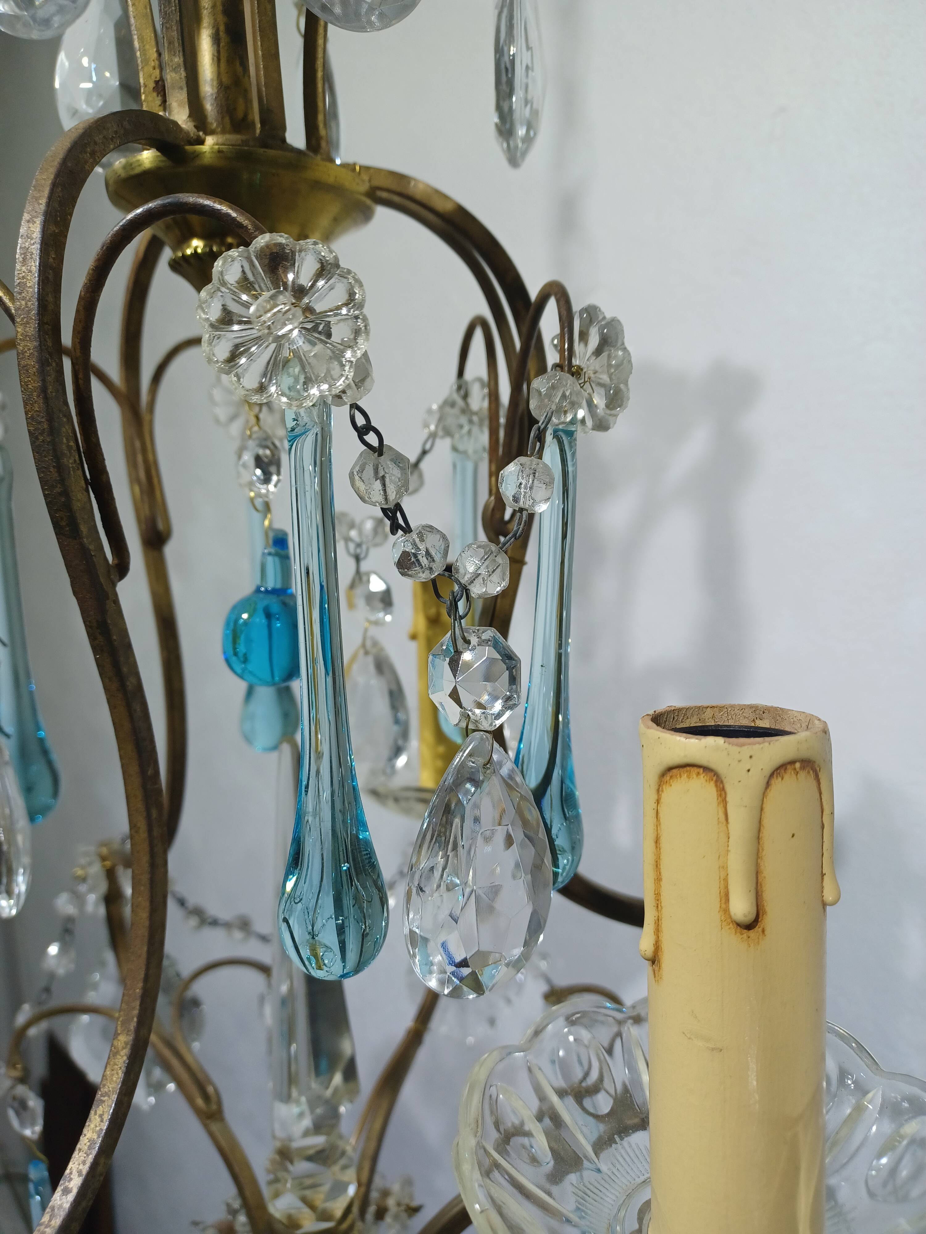 3-light cage chandelier