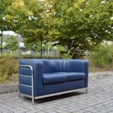 Zanotta Onda set Sofa & 2 Chairs blue leather