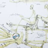 François delaroziere, le calamar à retropropulsion, 2008. original lithograph signed and numbered