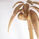 Lampadaire palmier-cocotier en rotin