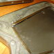 Pair of mirrors around 1950 in Tin and copper 28x35cm