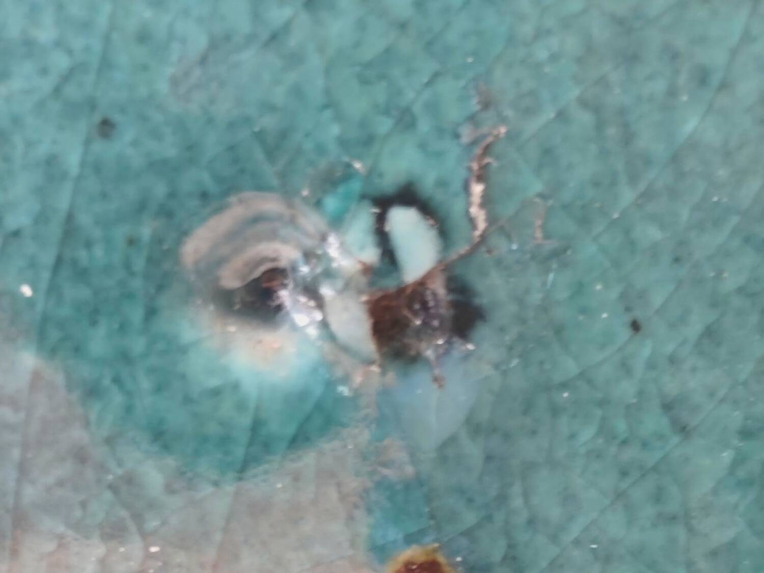 Vintage Early 20th Century Middle Eastern Ceramic Vase - Turquoise Glaze