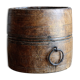 Old wooden pot