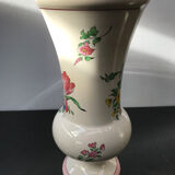 Former Vase K-G LUNEVILLE Ceramics White Decor Vintage Flowers