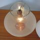 Two-Piece Opal Glass Table Ball Lamp, Italy, 1960s