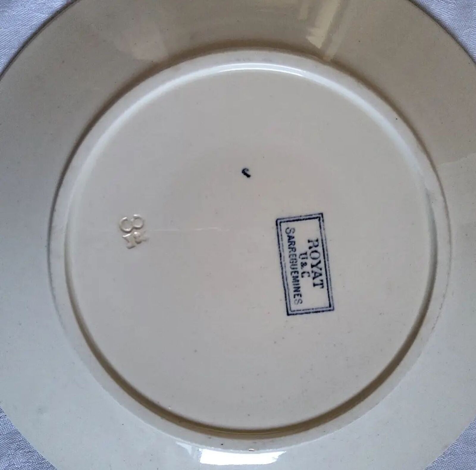 Lot of old plates in iron earth