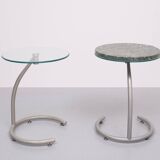 Green Marble top Side tables 1990s Holland