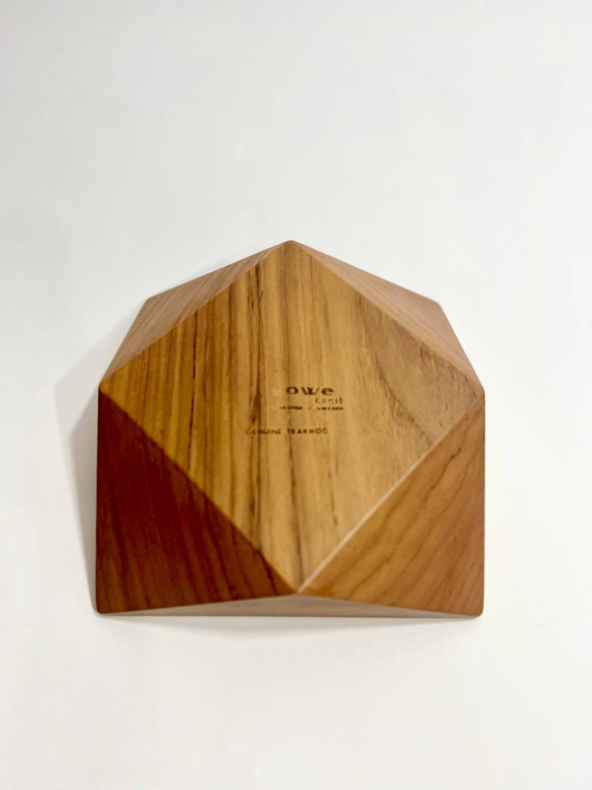 Scandinavian teak bowl by Söwe Konst Sweden, 1950s-1960s