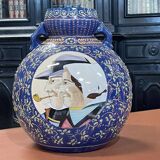 Vase in Quimper earthenware 1930s