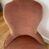 Old pink toad chair