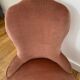 Fauteuil crapaud chauffeuse vieux rose