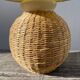 Rattan bedside lamp