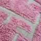 Large Pink Berber Rug – Hallway Size 85x300 cm, 100% Wool
