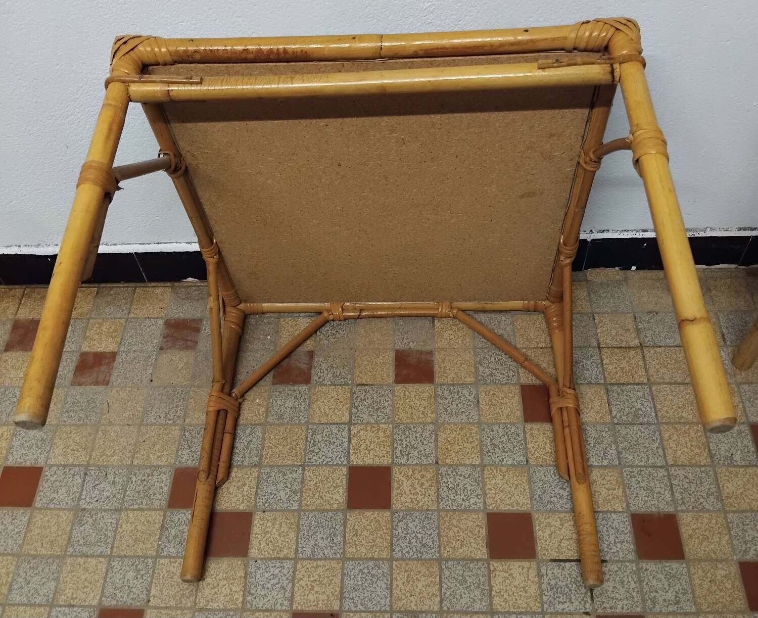 Set of 3 Vintage Rattan Coffee Tables