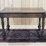 Oak desk table with one drawer, work from the 1930s