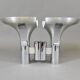 Pair of vintage chrome wall lights