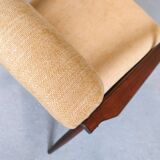 1960 Henryk Lis Mid Century Armchair in Yellow