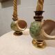 Shell candelabra, 1980s, set of 2