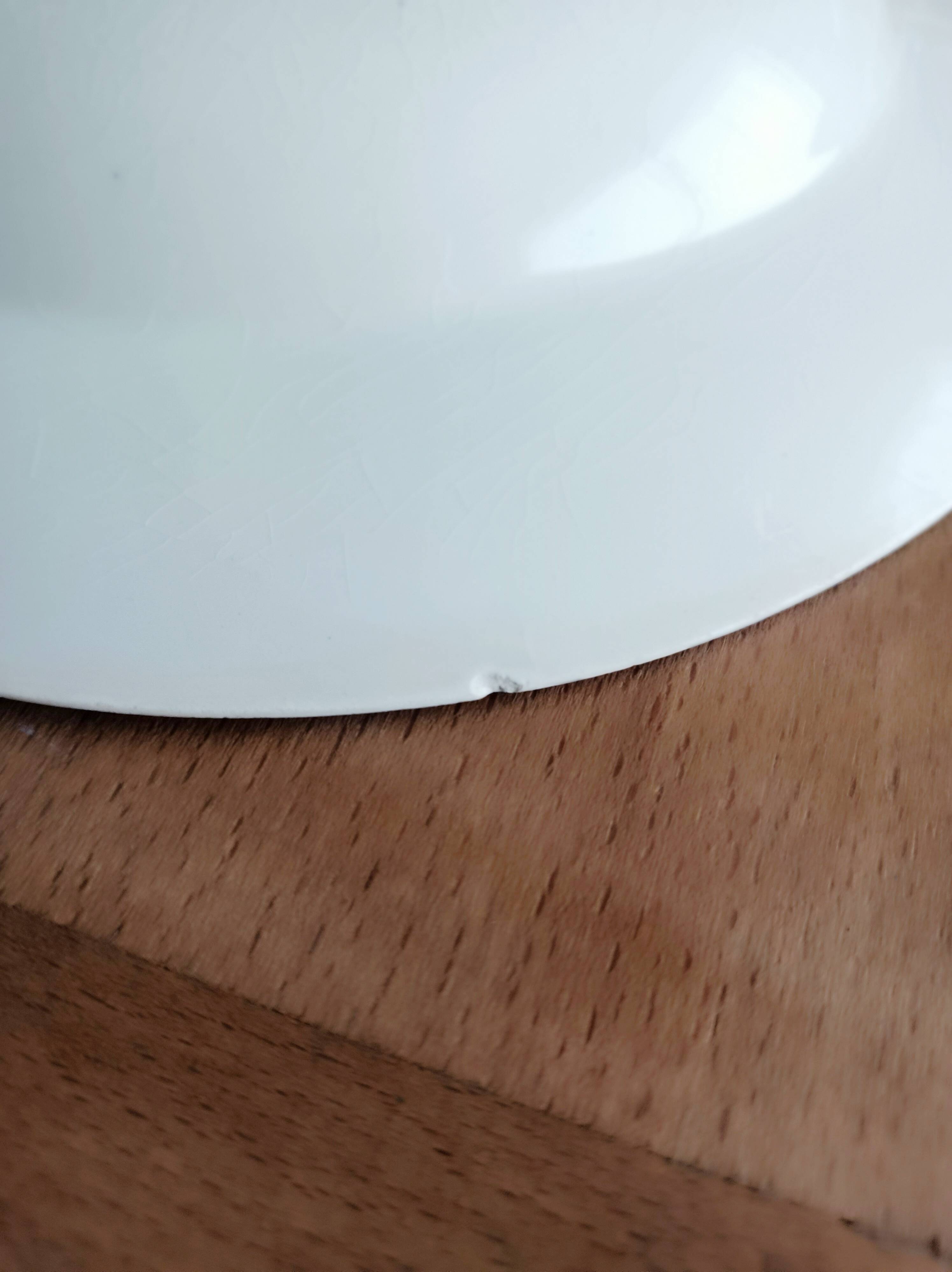 Set of 2 Sarreguemines soup plates, André