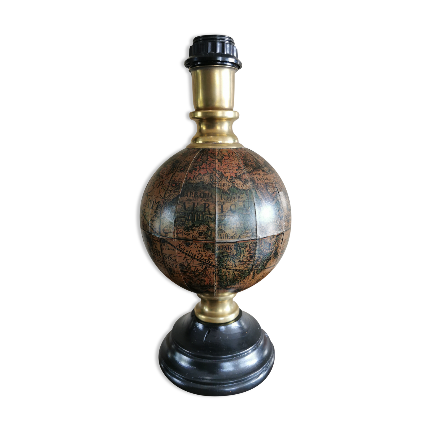 Vintage globe lamp base